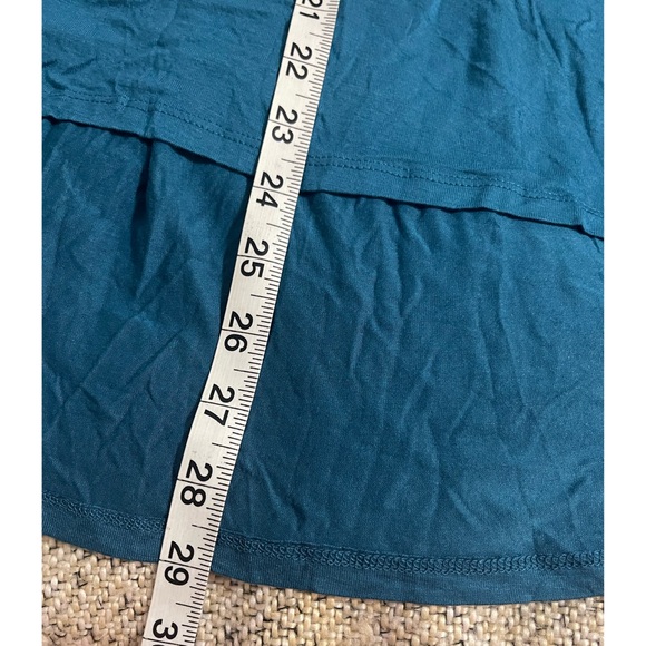Anthropologie Deletta Teal/Turquoise Rayon Blouse NWT Size L - Picture 9 of 13